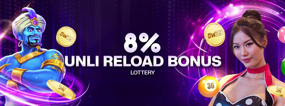 8% Unli Reload Bonus Lottery 8% Unli Reload Bonus Lottery