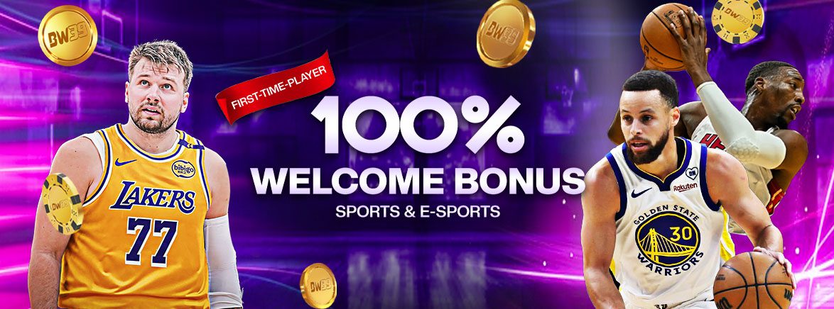 First-time Players 100% Welcome Bonus SPORTS & E-SPORTS First-time Players 100% Welcome Bonus SPORTS & E-SPORTS